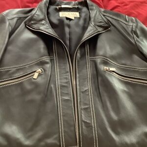 MICHAEL Michael Kors Black Leather Jacket